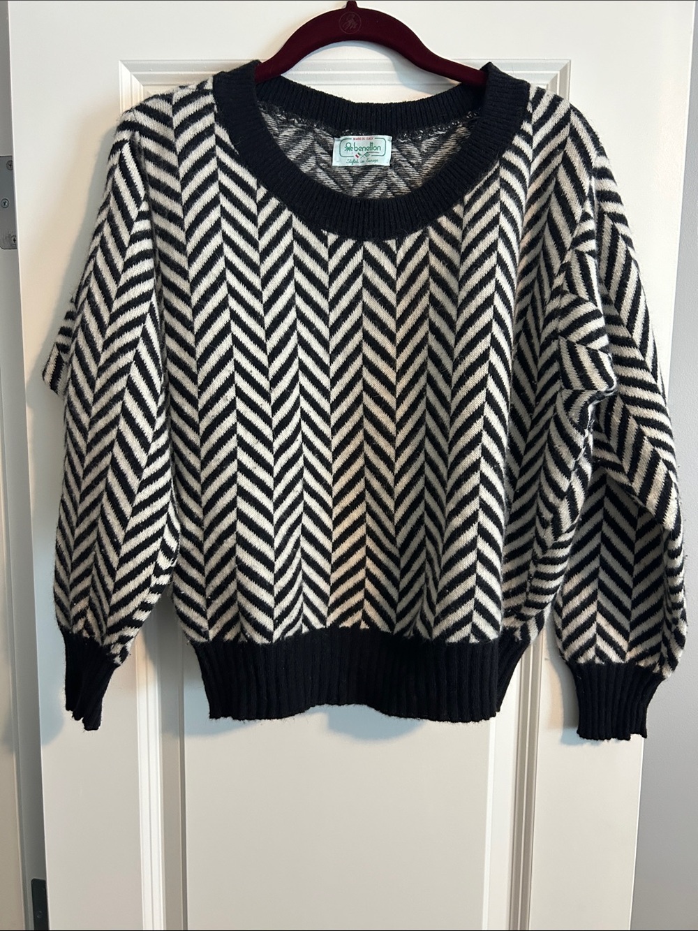 80s/90s Vintage United Colors Of Benetton Crewneck Sweater Wool